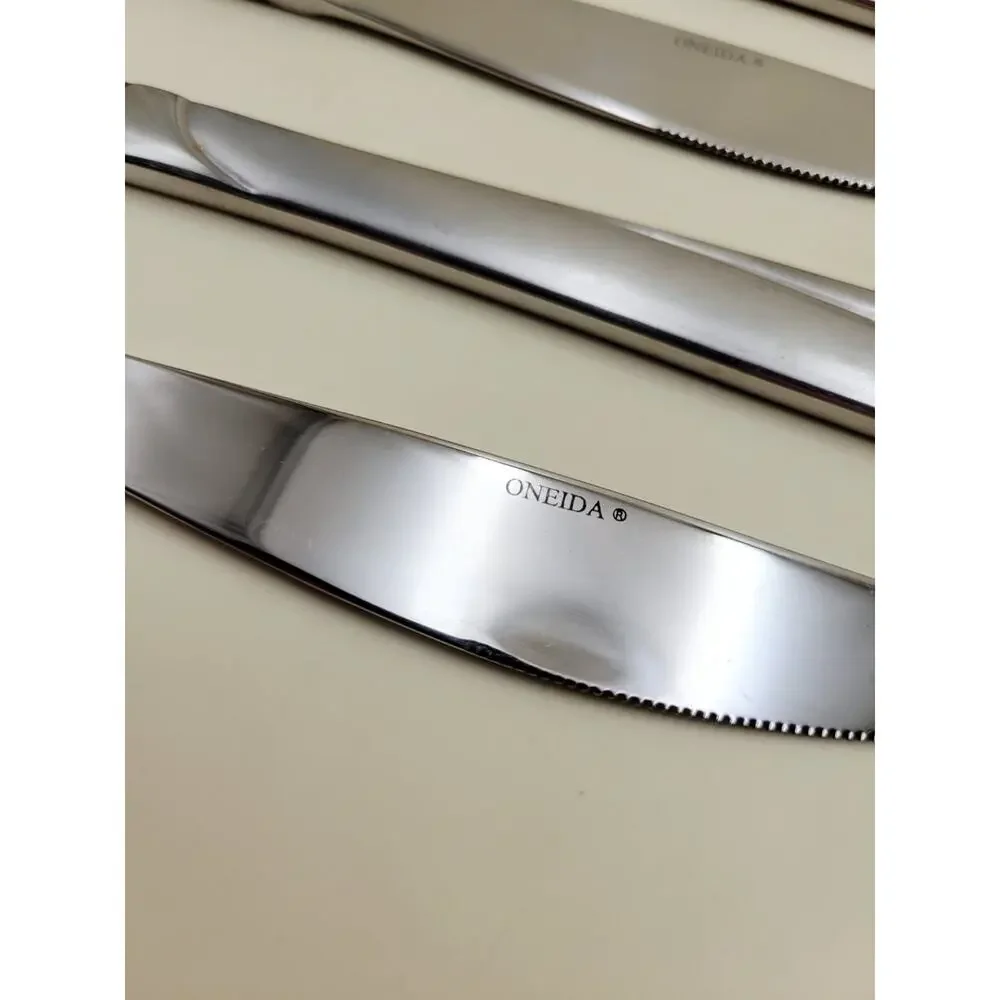 Set of 5 Oneida MADELINE Dinner Knife Stainless Steel